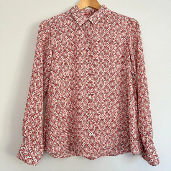 FoxCroft  button up long sleeve light weight blouse Size: 10P - Picture 1 of 3